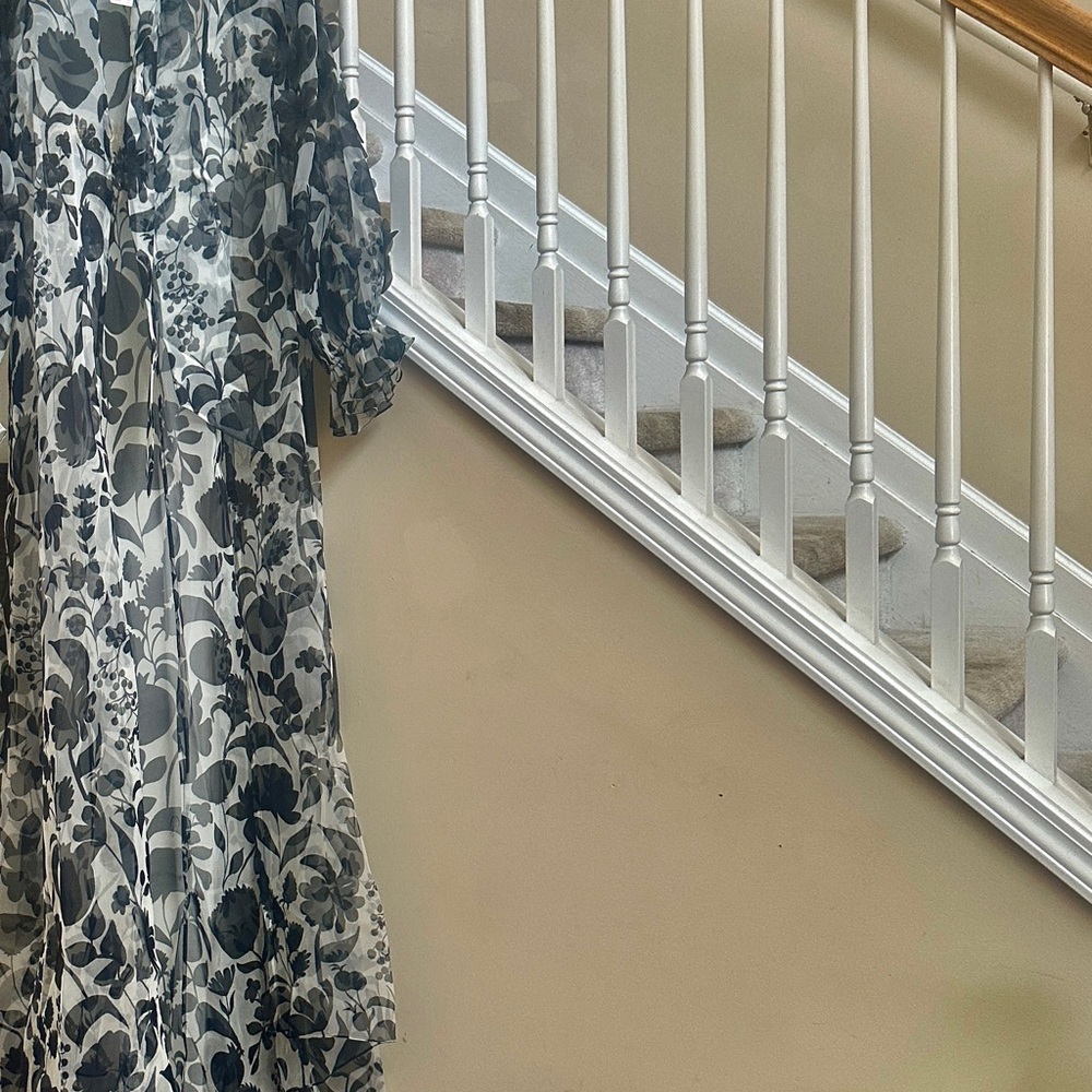 Anthropologie PANKAJ & NIDHI Maxi Cape w/ tie - Picture 9 of 9